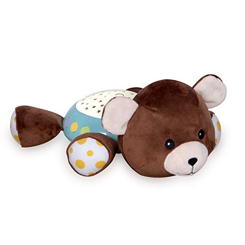 Lorelli Night light plush toy starlight projector lullabies natural sounds, colours: brown