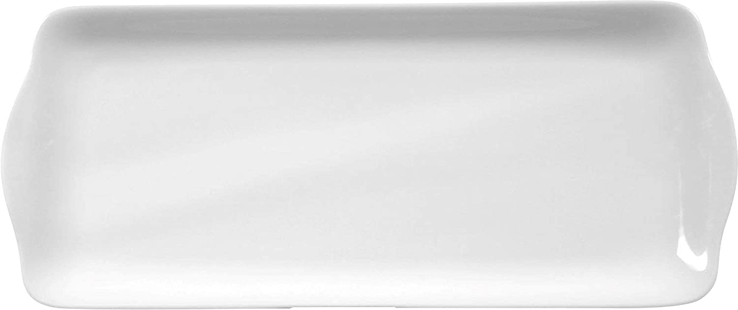 Seltmann Weiden Seltmann 001.216302 Rondo / Liane Porcelain Cake Plate Square 35 cm x 15 cm White