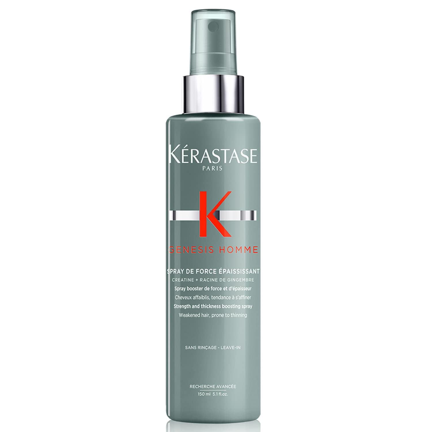 Restaxil Loreal Professionnel Kérastase | Genesis Homme Volumizing Styling Spray for Weakened and Thinned Hair, Spray de Force Épaissant, 150 ml