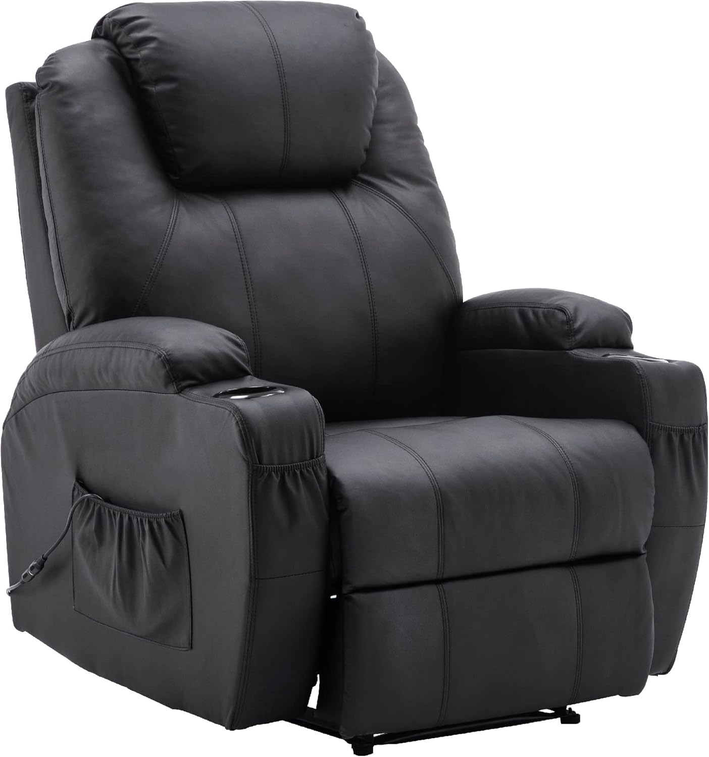 MCombo Store MCombo Electric Relaxing Chair, Massage Chair, Television Chair, Reclining Function, Vibration, Heater 7061
