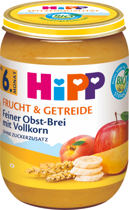 HiPP Fruit & Cereals Fine fruit porridge with wholemeal, from the 6th month, 190 g