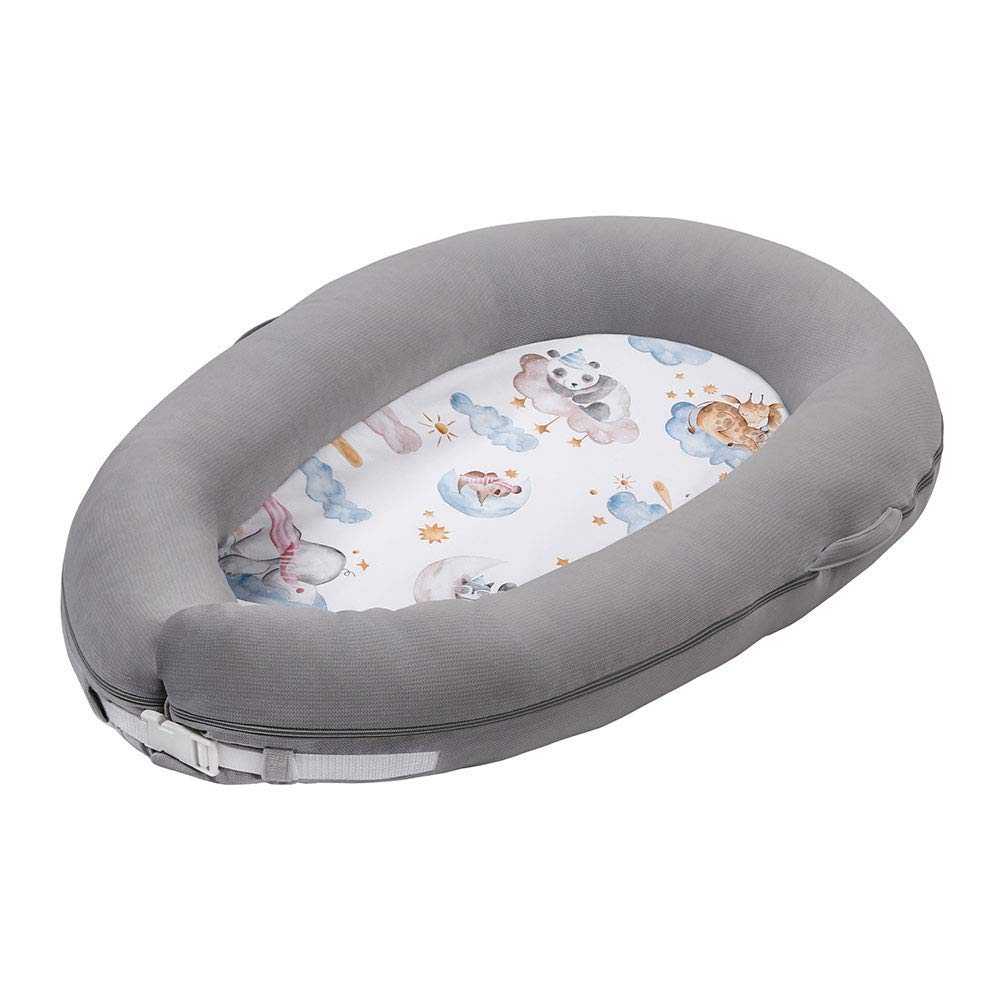 Lulando Velvet Baby Nest from the Art Collection Series Multifunctional Cot Bumper for Children 80 x 45 x 15 cm