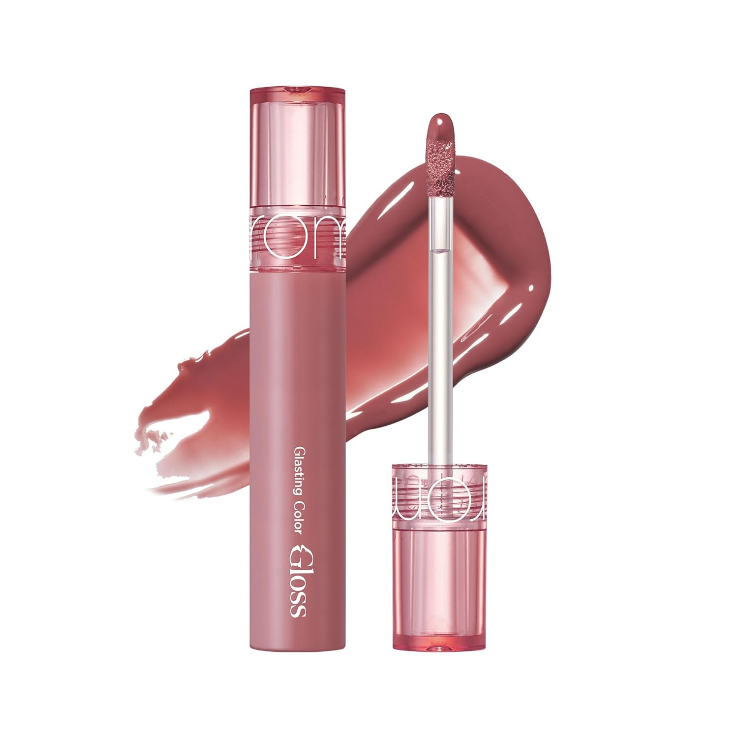 rom&nd Glasting Color Gloss 03 Rose Finding Glossy Lip Gloss for Full-Like Lips, Plumping Finish, Volumiser Lips, 4 g, 0.14 oz