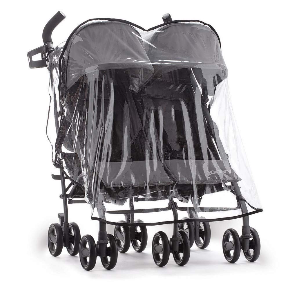 Joovy 9022 Twin Groove Ultralight Rain Cover Transparent