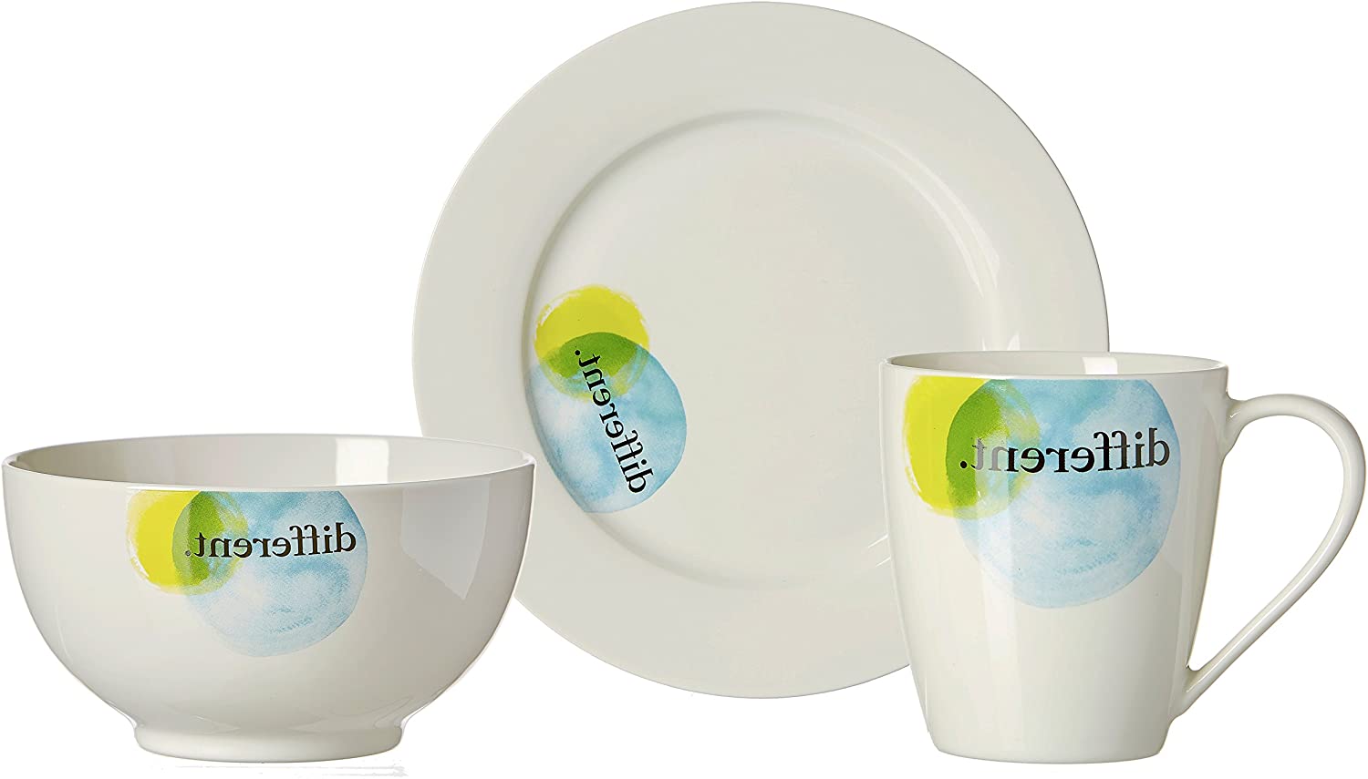 RITZENHOFF Zauberwerk Brunch and Breakfast Set Different, 3 Pieces, Porcelain