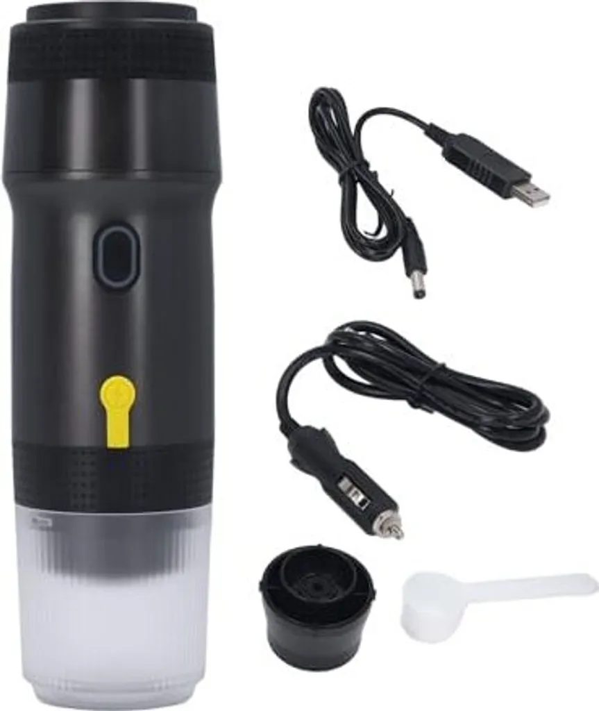 Xiuganpo Portable Electric Espresso Machine, 20 Bar USB Charger 3 in 1 Wireless Heating Electric Travel Espresso Maker for