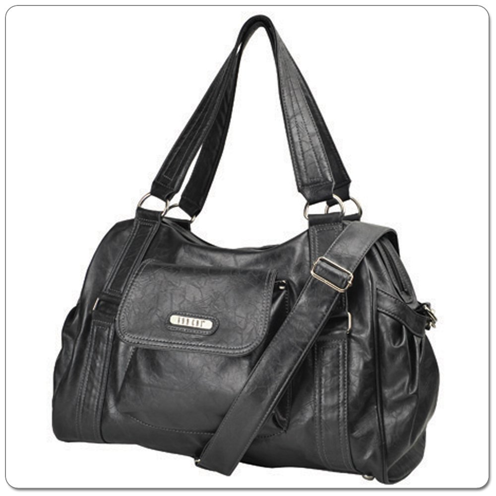 Vanchi NU Leather Fleetwood Carry All (Blackbird)