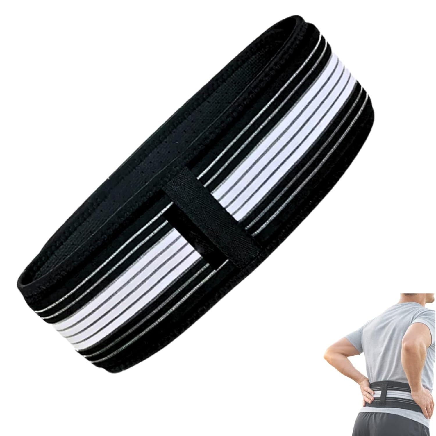 Yowfond Ortho Pelvis, Waist & Back Belt - Adjustable Sciatica & Back Comfort Belt, Extra Non-Slip Grip, Effectively Relieves and Adapts Perfectly (120cm)