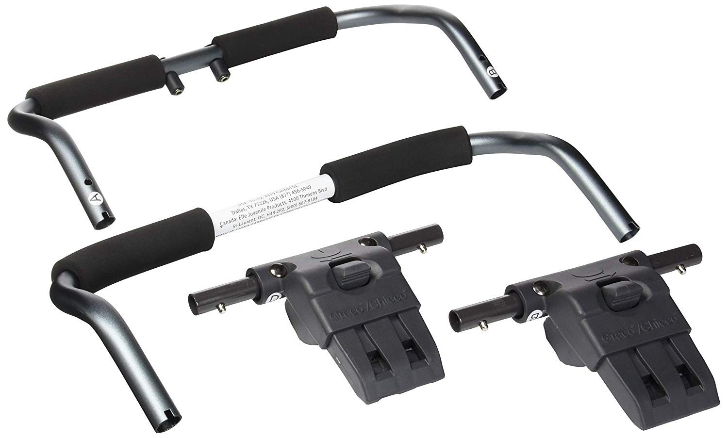 Joovy 9090 Qool Car Seat Adapter for Graco/Chicco Black
