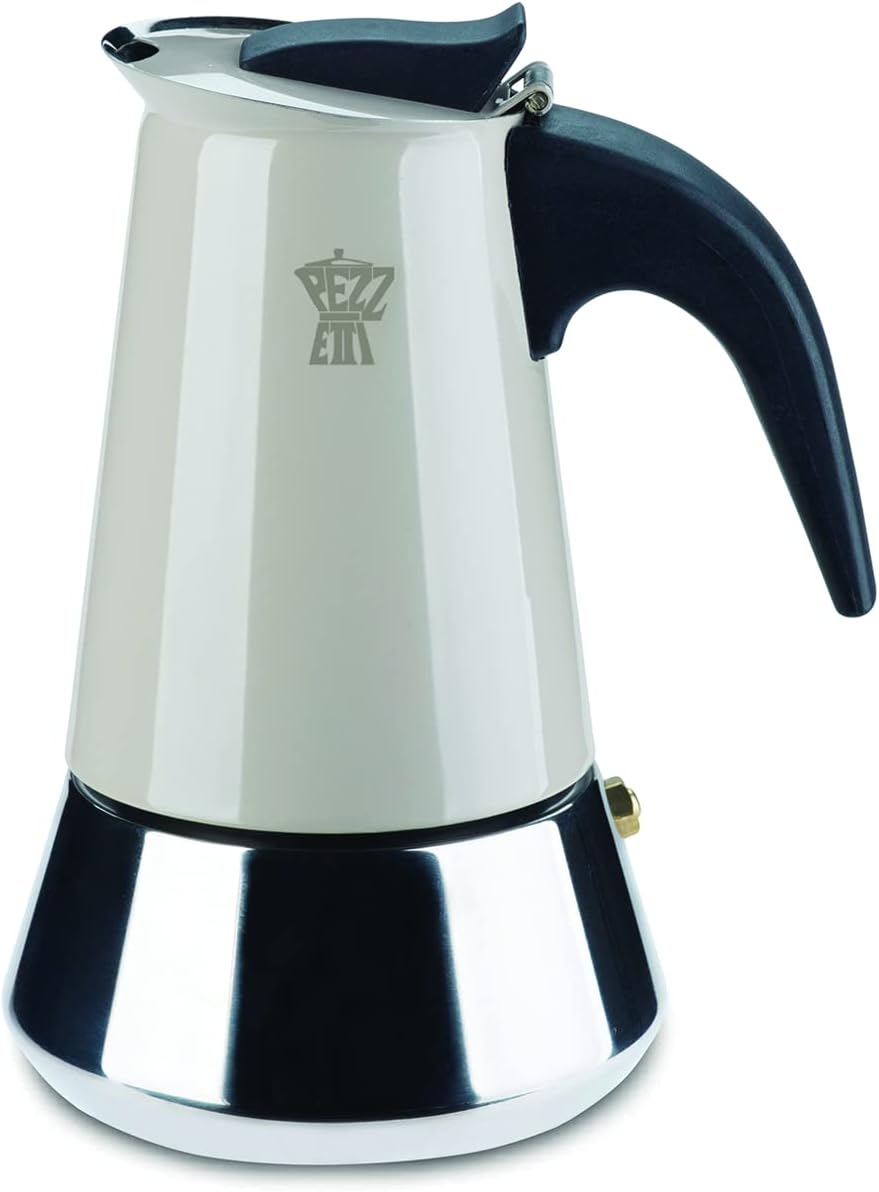 Pezzetti Stahl Express Matt Schwarz 6 Cup Imported Italy