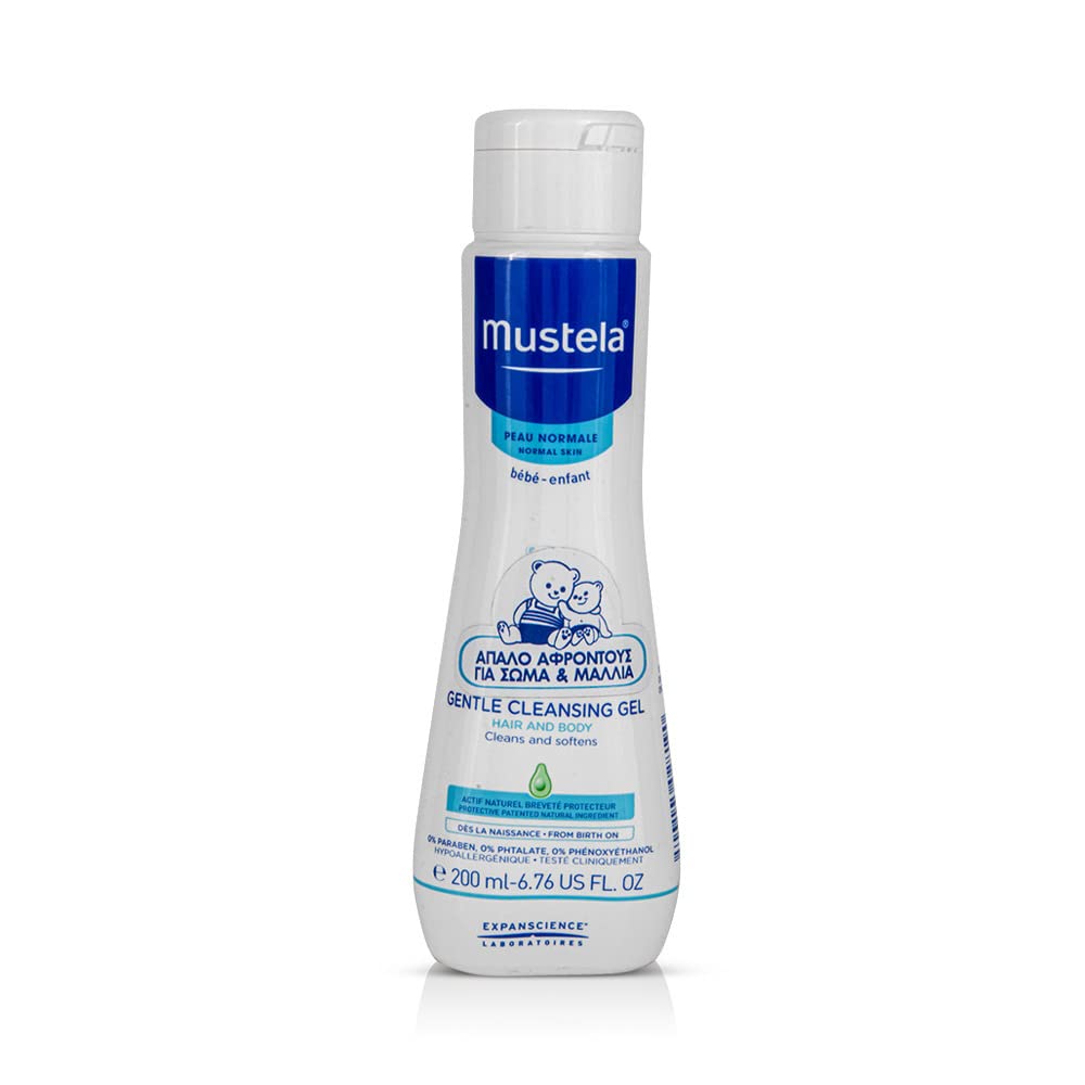 Mustela Gentle Cleansing Gel - Hair & Body 200 ml, ‎white