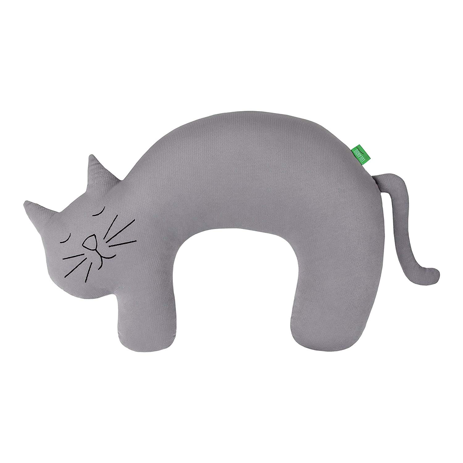 Lulando Meow breastfeeding pillow from the Art Collection series, pillow cat in a corn shape, 57 cm x 39 cm x 14 cm, highest quality materials, breastfeeding pillow in a corn shape