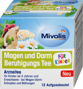 Mivolis Arznei tea, stomach and intestine calming tea for children (12 bags), 18 g