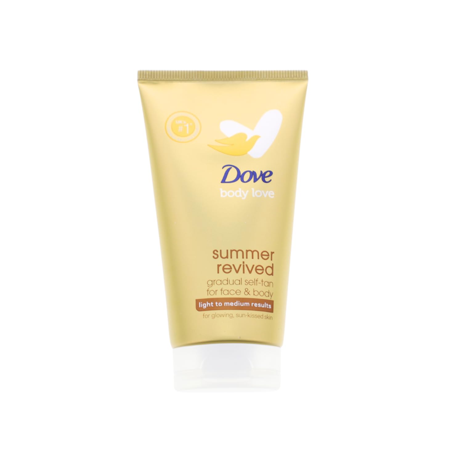 Dove Summer Revived Light to Medium Gradual Self-Tanning Lotion for Face and Body with Aloe Vera & Glycerin for a Sun-Kissed, Gradual Tan and Silky Soft Skin 2 x 75ml