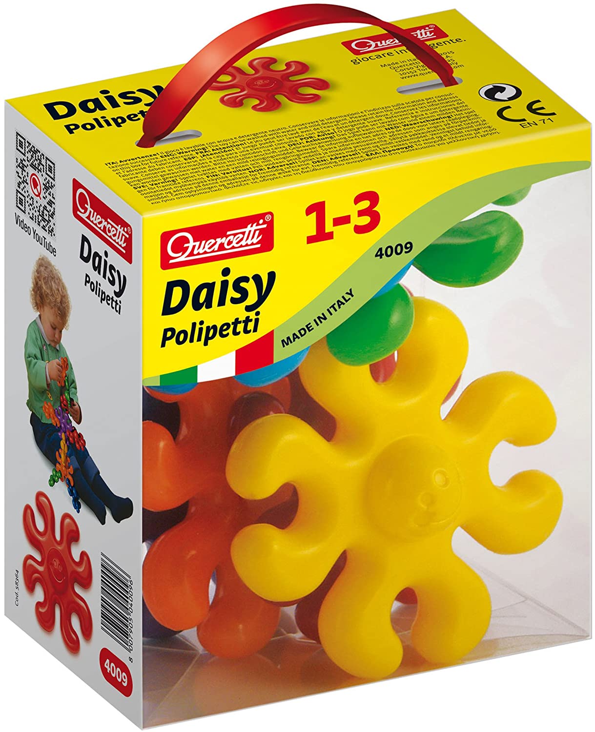 Quercetti Octopus Shaped Daisy Polipetti