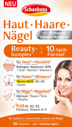 Schaebens Skin Hair Nails Beauty Complex Tablets 30 pcs, 24 g