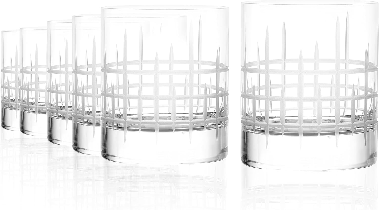 Stölzle Lausitz NYB Manhattan Whiskey Glasses, Set of 6, 320 ml, High-Quality Whiskey Tumbler in Timeless Design, Whiskey Glasses Made of Lead-Free Crystal Glass, Dishwasher and Shockproof, Made in