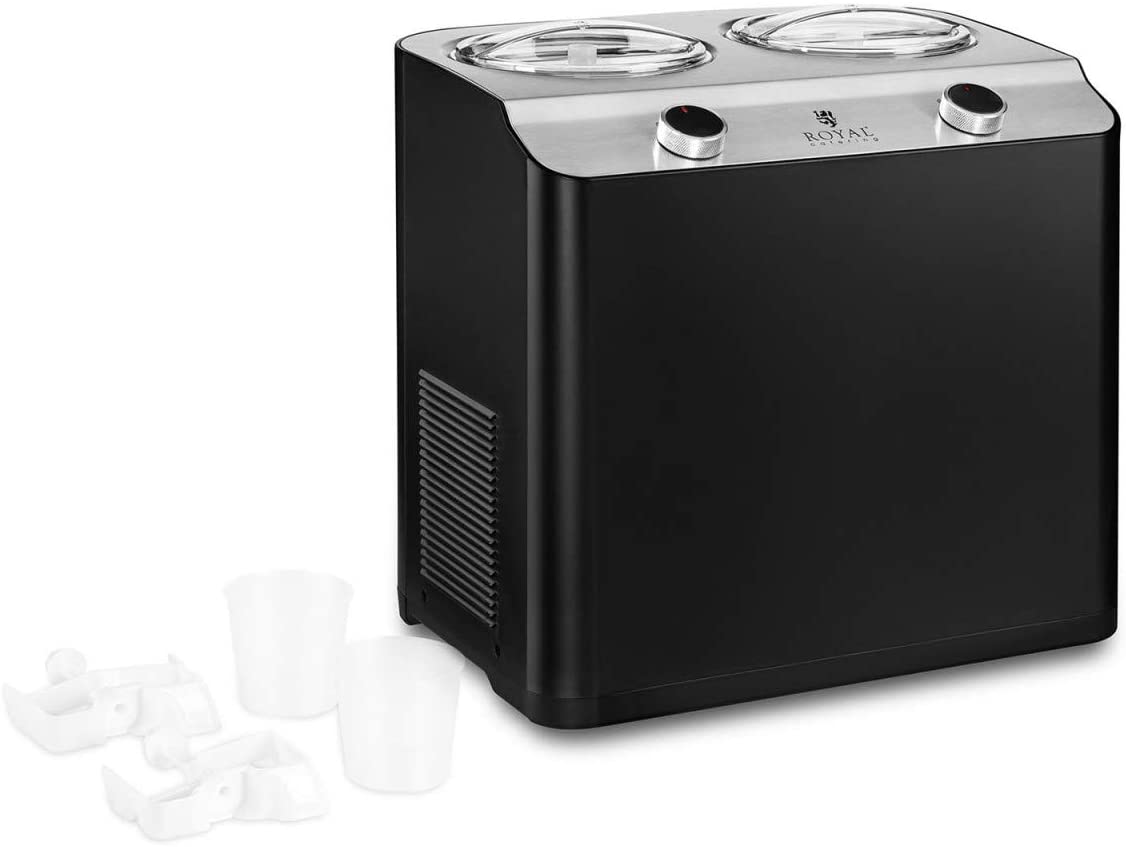 Royal Catering RC-ICM24 Professional Ice Cream Maker Ice Cream Maker 250 W / 2 x 1.2 L