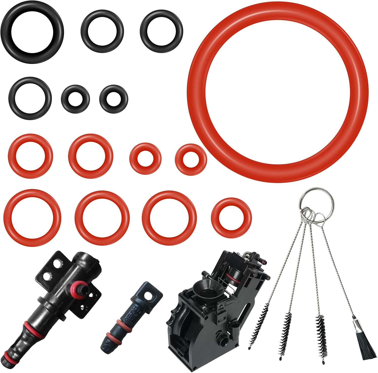 BinXiaoQin Pack of 15 for Philips Latte Go Sealing Rings Lattego O-Ring Saeco Seal Kit Grease Philips Coffee Machine Seal Rubber Philips Latte Go Spare Parts Philips Spare Parts Coffee Machine Phillips