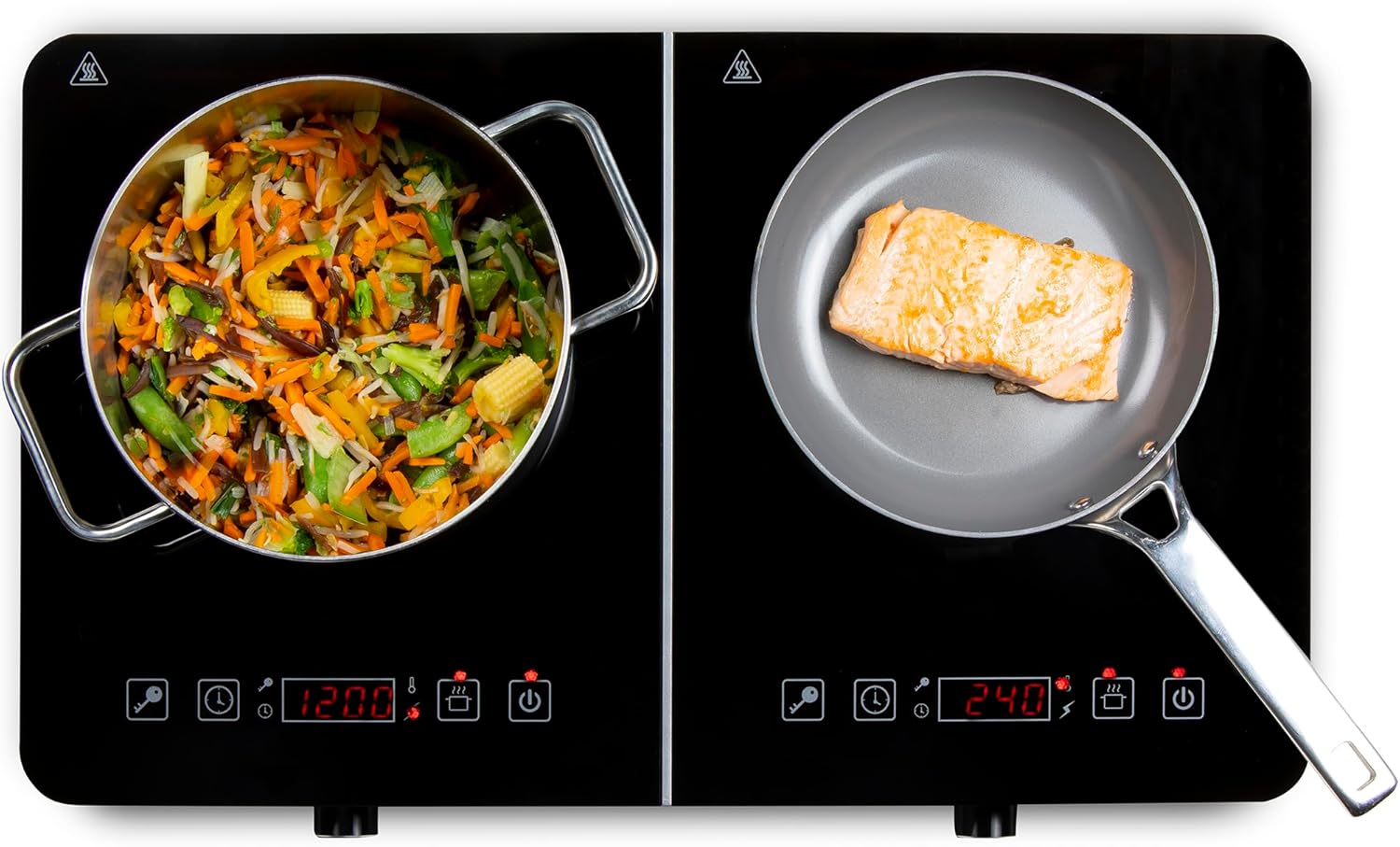 PRIMO PR303IKP Induction Hob - 2 Zone - 3500W - Black