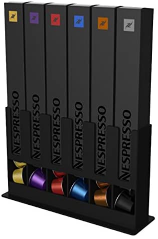 tavolaswiss 5049031 Tavola Swiss Cap Store Box Suitable for 60 Nespresso Capsules Plastic Black