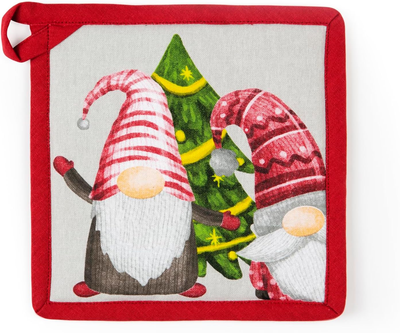 Excélsa Excelsa Gnomo Friends Potholder 20 x 20 cm Cotton Padded Polyester with Buttonhole