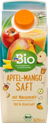 dmBio Juice, Apple-mango juice, 0,75 l