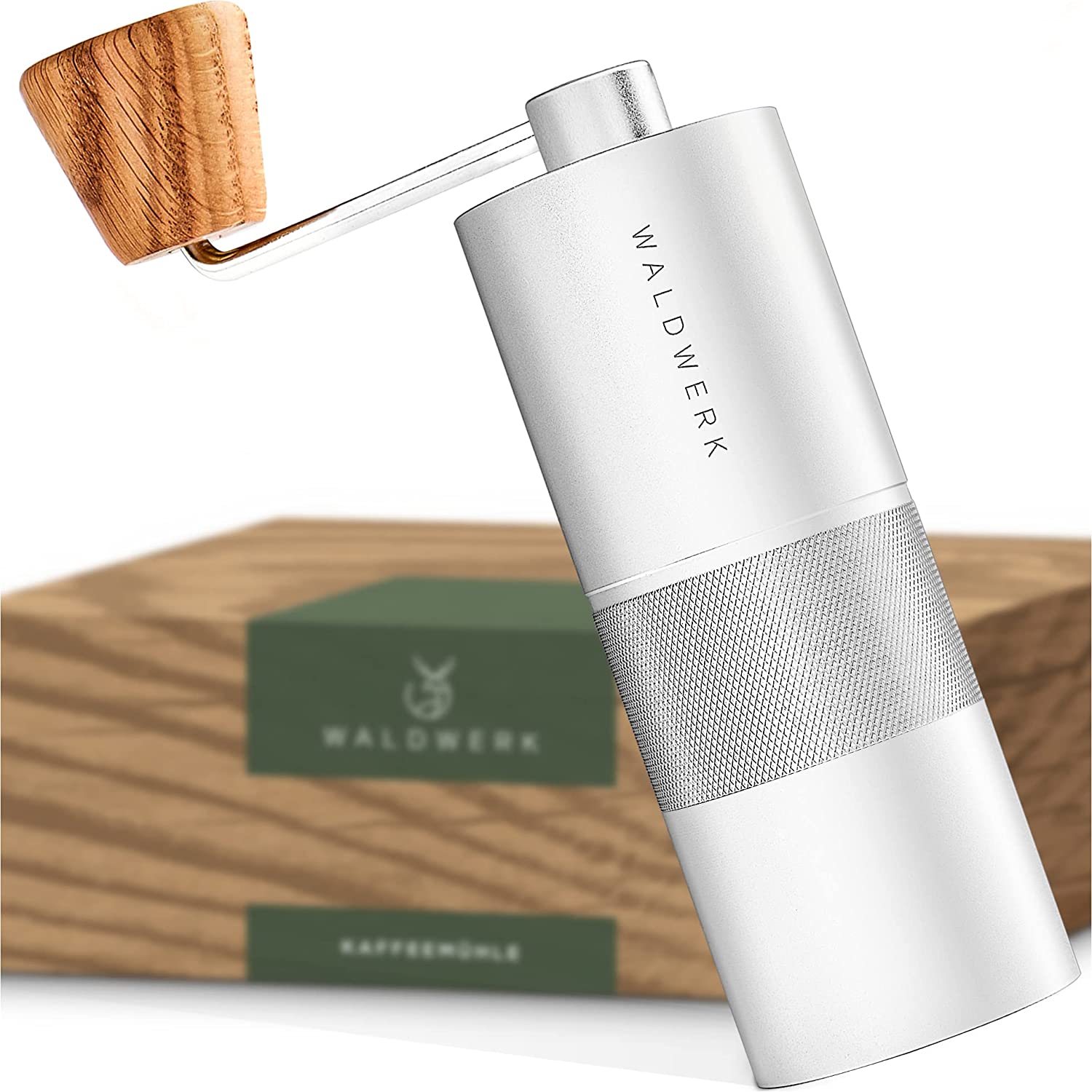 WALDWERK Coffee Grinder - Manual Coffee Grinder with Precise Stainless Stee