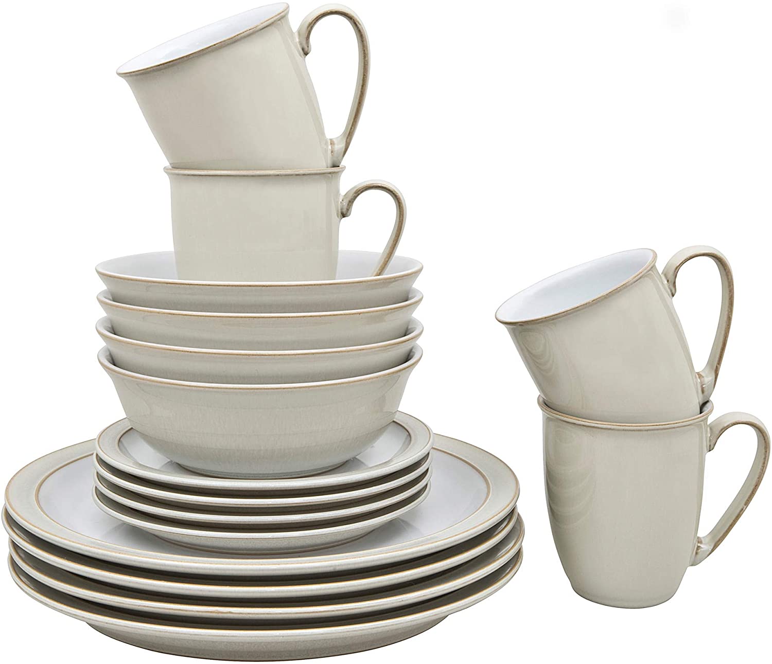 Denby Linen 16 Piece Boxed Tableware Set