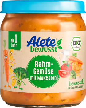 Alete bewusst Menü Rahmgemüse mit Makkaroni ab 1 Jahr, 250 g
