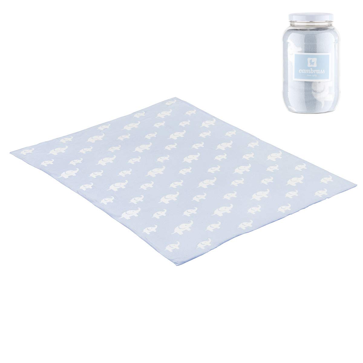 Cambrass 42074 Cotton Bedspread 80 x 100 cm Blue