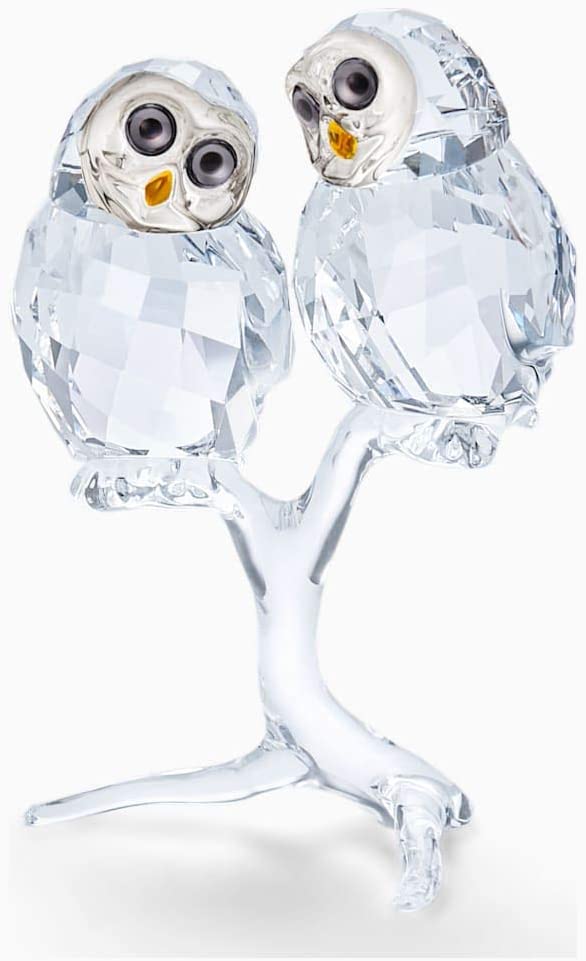 Swarovski Owl Pair Crystal Multicoloured 7.5 cm