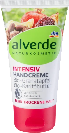 alverde NATURKOSMETIK Hand Cream Intensive Pomegranate Shea Butter, 75 ml