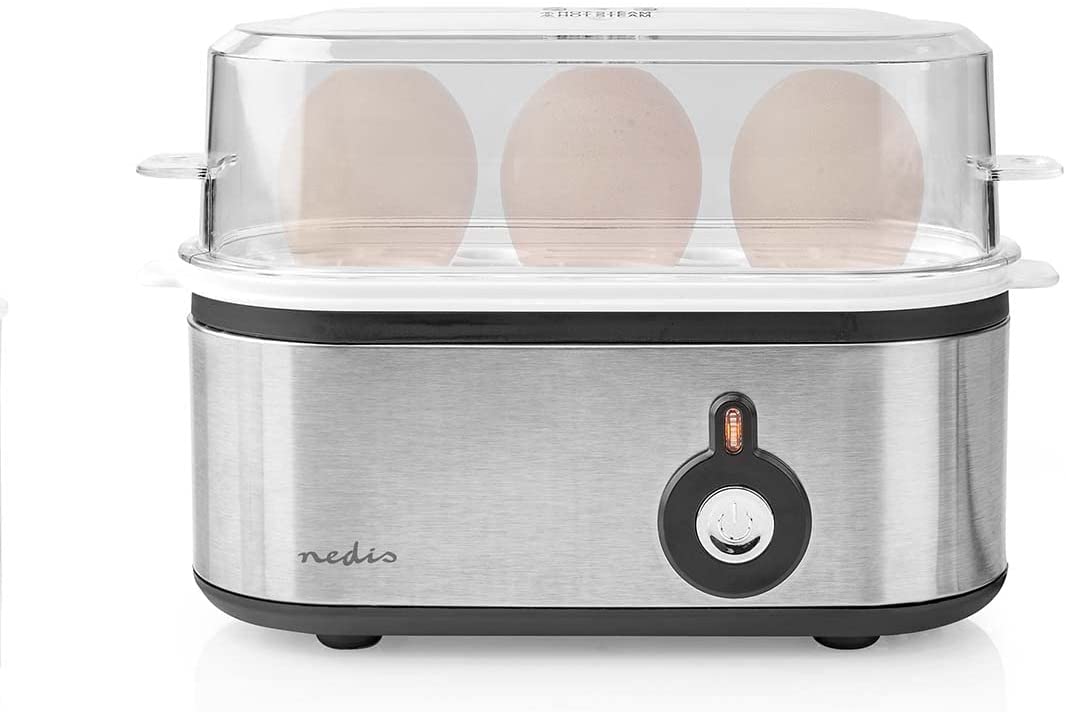 Nedis KAEB120EAL Egg Cooker, Silver