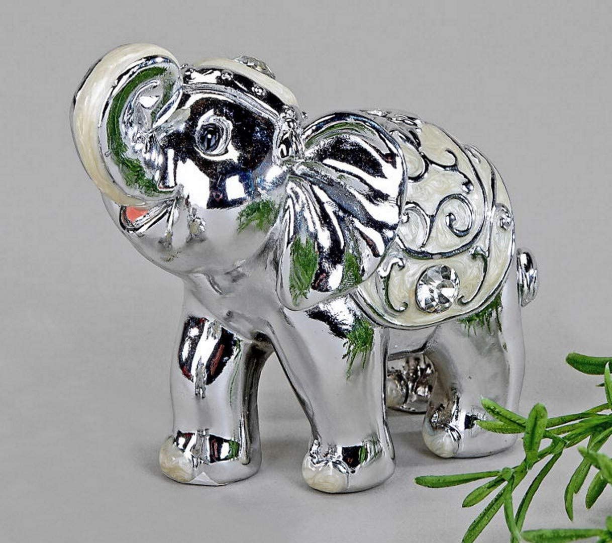 Itrr Deko Figur Elefant,Pearl-Silber, Ca. 8Cm
