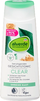 alverde NATURKOSMETIK Gesichtstonic Clear, 200 ml