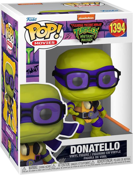 Funko Pop! Movies: Teenage Mutant Ninja Turtles (TMNT) Donatello - Vinyl Collectible Figure - Gift Idea - Official Merchandise - Toys For Children and Adults - Movies Fans
