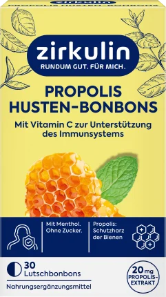 Zirkulin Propolis cough sweets 30 pieces, 45 g