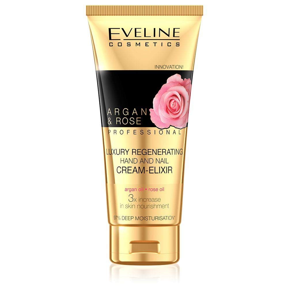 Eveline Cosmetics Luxury Regenerating Hand Cream Eliksir Argan & Rose 100 ml