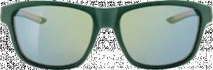 SUNDANCE Sunglasses adults green metallic frame, mirrored lenses, 1 piece