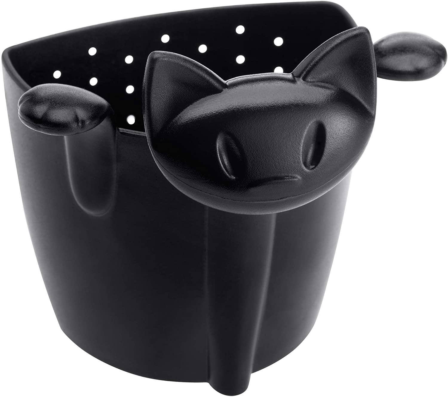 Koziol Mimmi Tea Strainer, Filter, Tea Bag, Solid Black, 3236526