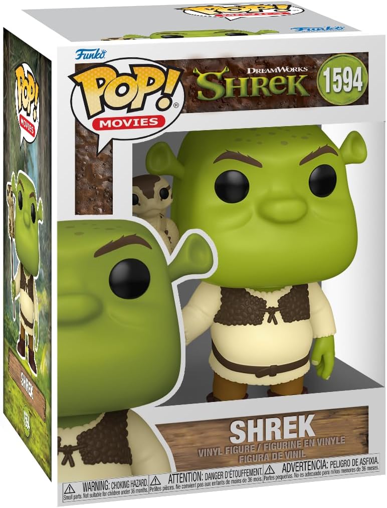 Funko Pop! Movies: Shrek Dream Works 30th - Shrek with Snake - Vinyl Collectible Figure - Gift Idea - Official Merchandise - Toy for Children and Adults - Movies Fans - Model Figure for Collectors