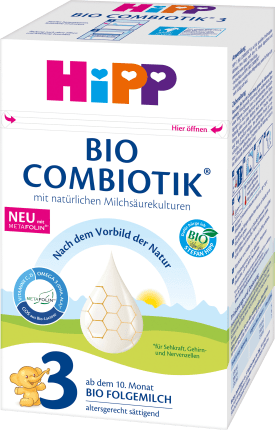 HiPP Follow-up milk 3 combiotics from the 10th month, 600 g