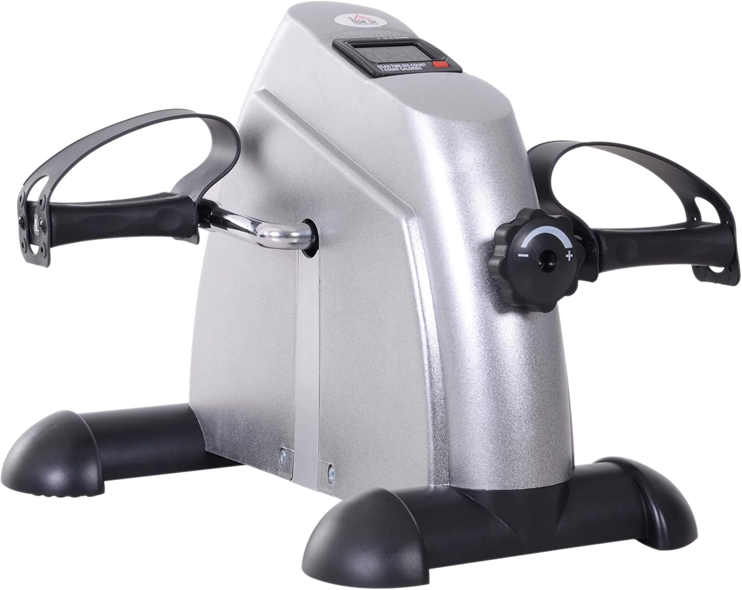 HOMCOM Store HOMCOM Home Trainer Mini Bike Pedal Trainer Training Wheel Bicycle Device with LCD Display Cast Iron 35 x 40 x 31 cm