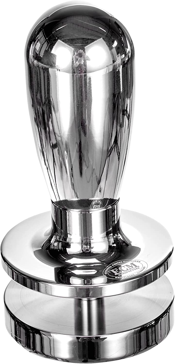 ECM 89415 druckregulierend Tamper, Polished Aluminum, Stainless Steel