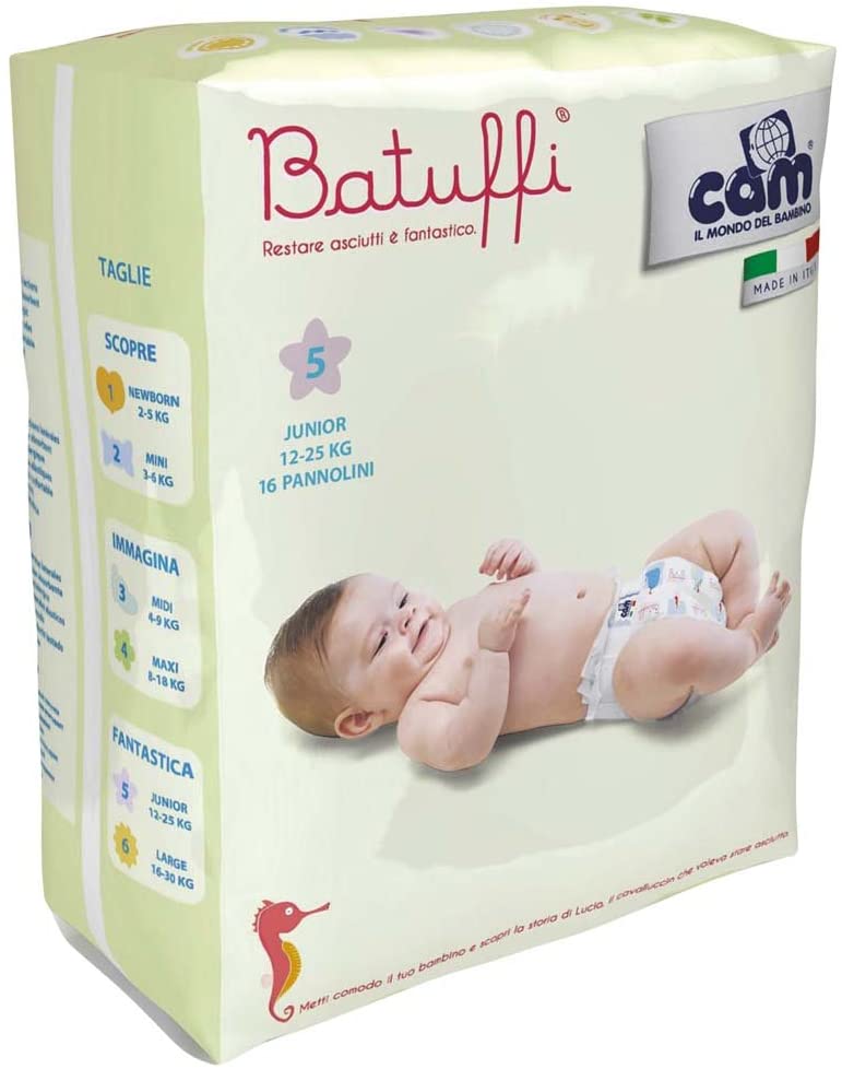 CAM Il mondo del bambino Cam It Mondo Del Bambino Nappies Size 1 (2 5 kg 22 Pieces), , ,