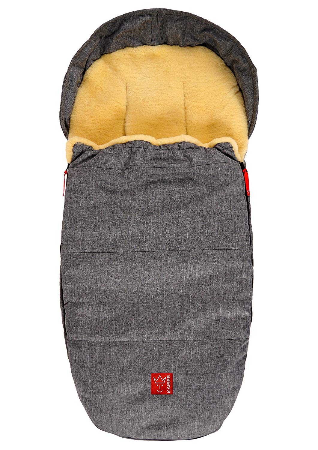 Kaiser Lenny Lambskin Footmuff Anthracite Melange