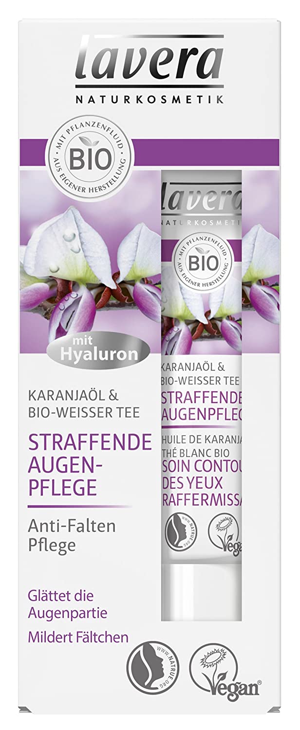 Lavera Firming Eye Cream with Hyaluronic Acid ∙ Smooths the eye area ∙ Reduces Wrinkles ∙ Anti Aging Eye Cream ∙ Vegan Natural ✔ ✔ ✔ ✔ Natural Cosmetics Organic Cosmetics Facial Care Pack (1x15ml)
