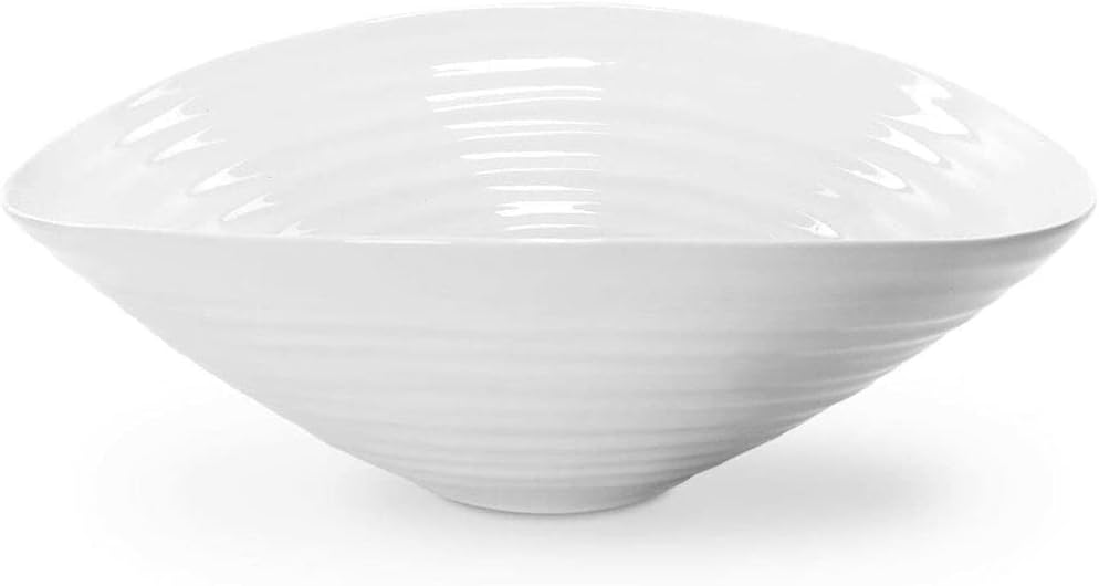 Sophie Conran for Portmeirion CPW76821-X Salad Bowl, Porcelain, White, 33 x 33 x 11 cm