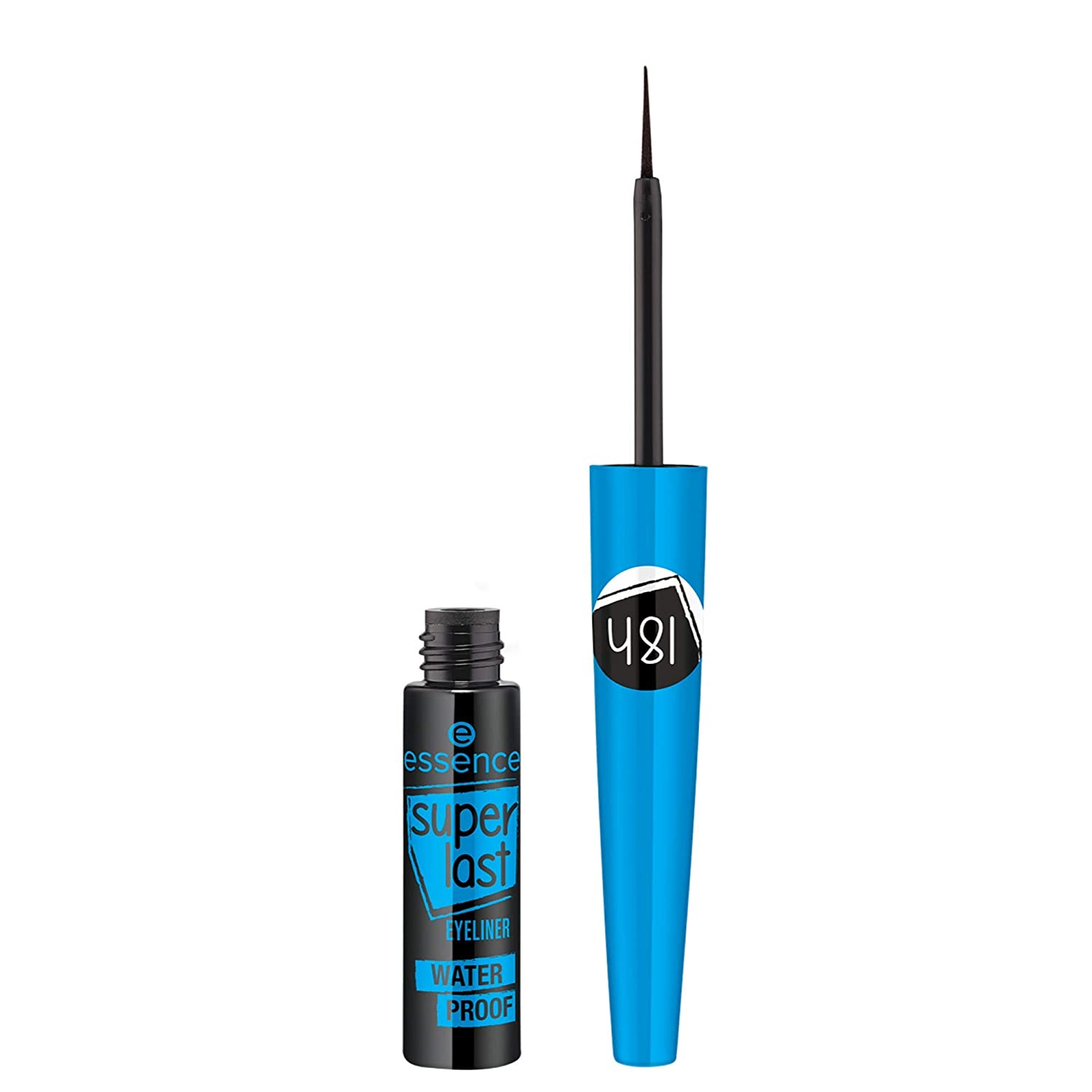 essence cosmetics essence Superlast Eyeliner Waterproof, Eye Liner, Black, Defining, Long-Lasting, Waterproof, Vegan, Perfume Free (3.5 ml)